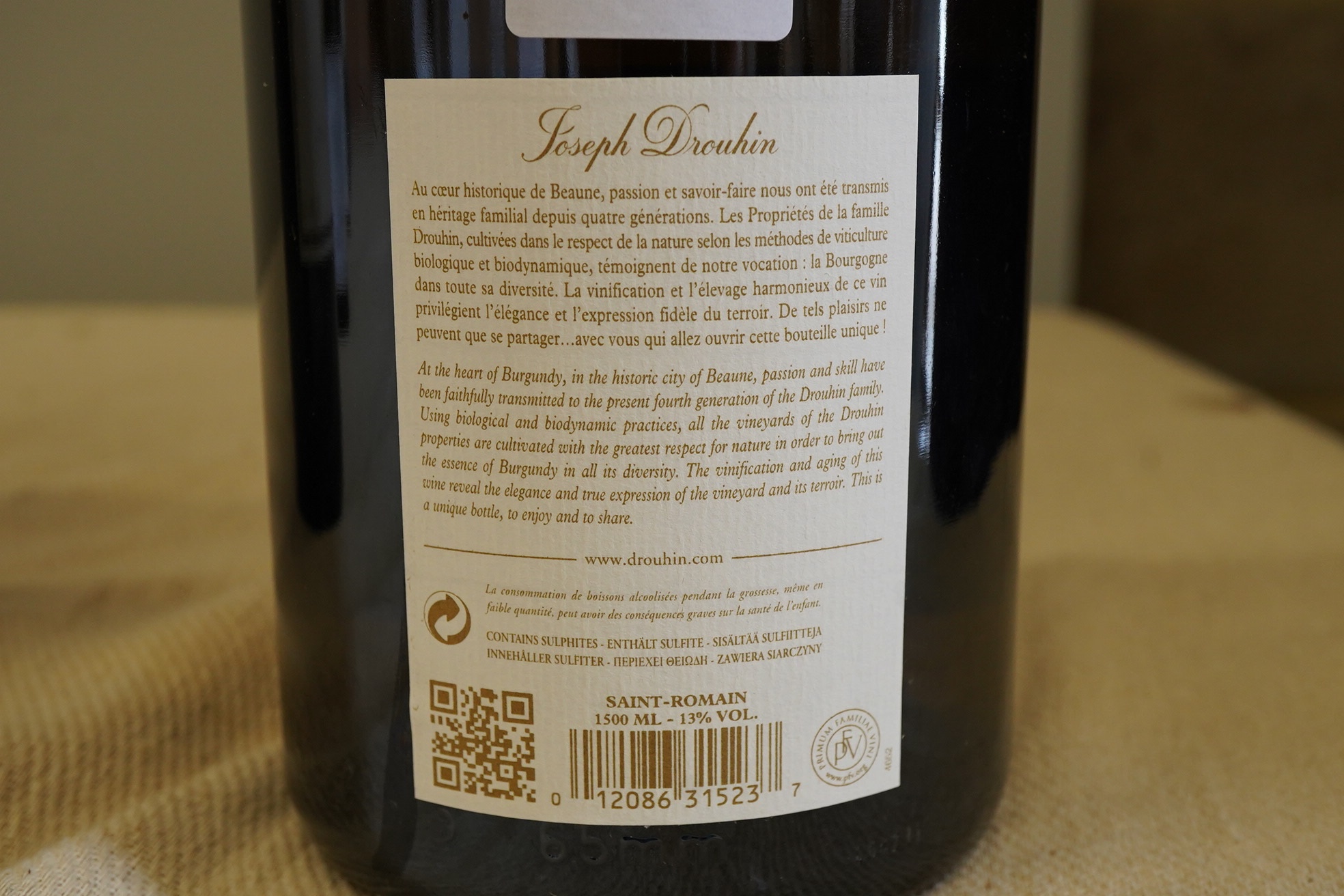 Maison Joseph Drouhin, Saint-Romain, 2010